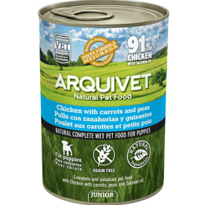 Chicken and carrot pate for puppies and young dogs 400 gr