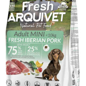 Fresh semi-moist Iberian pork food for mini breed dogs 1 kg