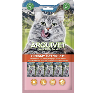 Creamy Chicken and Crab Snack - Creamy Cat Treats 5x14 g