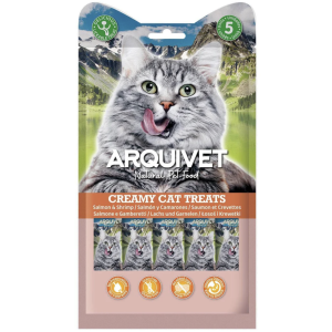 Creamy Salmon and Shrimp Snack - Creamy Cat Treats 5x14 g
