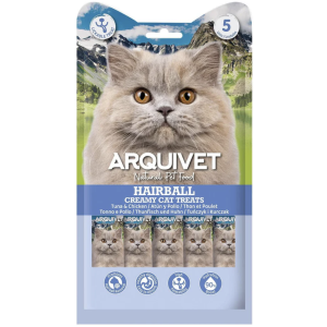 Creamy Tuna and Chicken Snack - HAIRBALL - Creamy Cat Treats 5x14 g