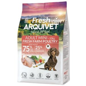 Semi-moist food with fresh Farm Poultry for mini breed dogs 2,5 kg